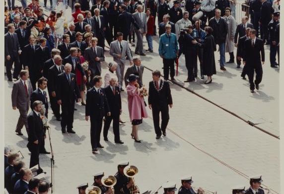 Koningin Beatrix op de Coolsingel.