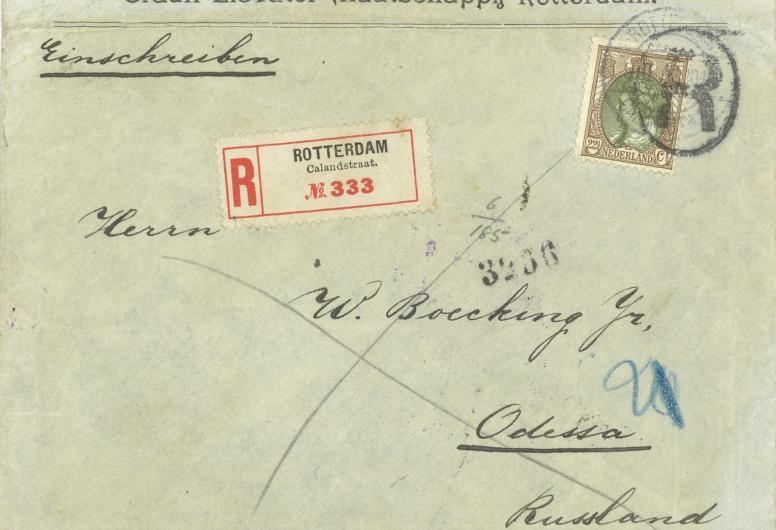 Voorzijde envelop. Collectie 422-30