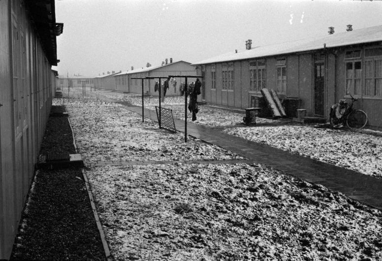 Kampement IJsseloord in Capelle aan den IJssel (1958). Fotograaf Ary Groeneveld, collectie 4121 nummer 1269-01