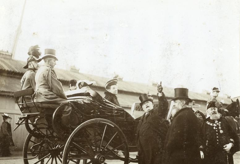 Bezoek koningin Wilhelmina en prins Hendrik in 1905